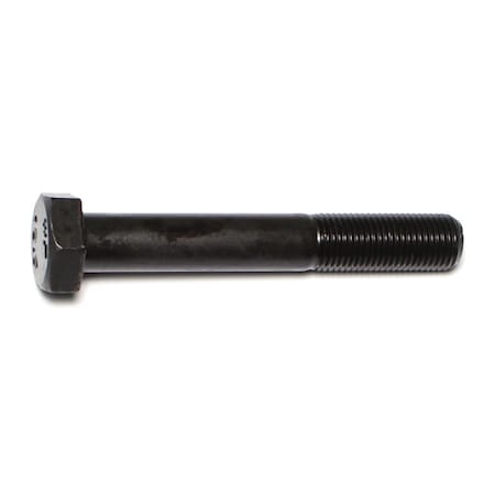 Class 10.9, M12-1.25 Hex Head Cap Screw, Plain Steel, 80 Mm L, 4 PK